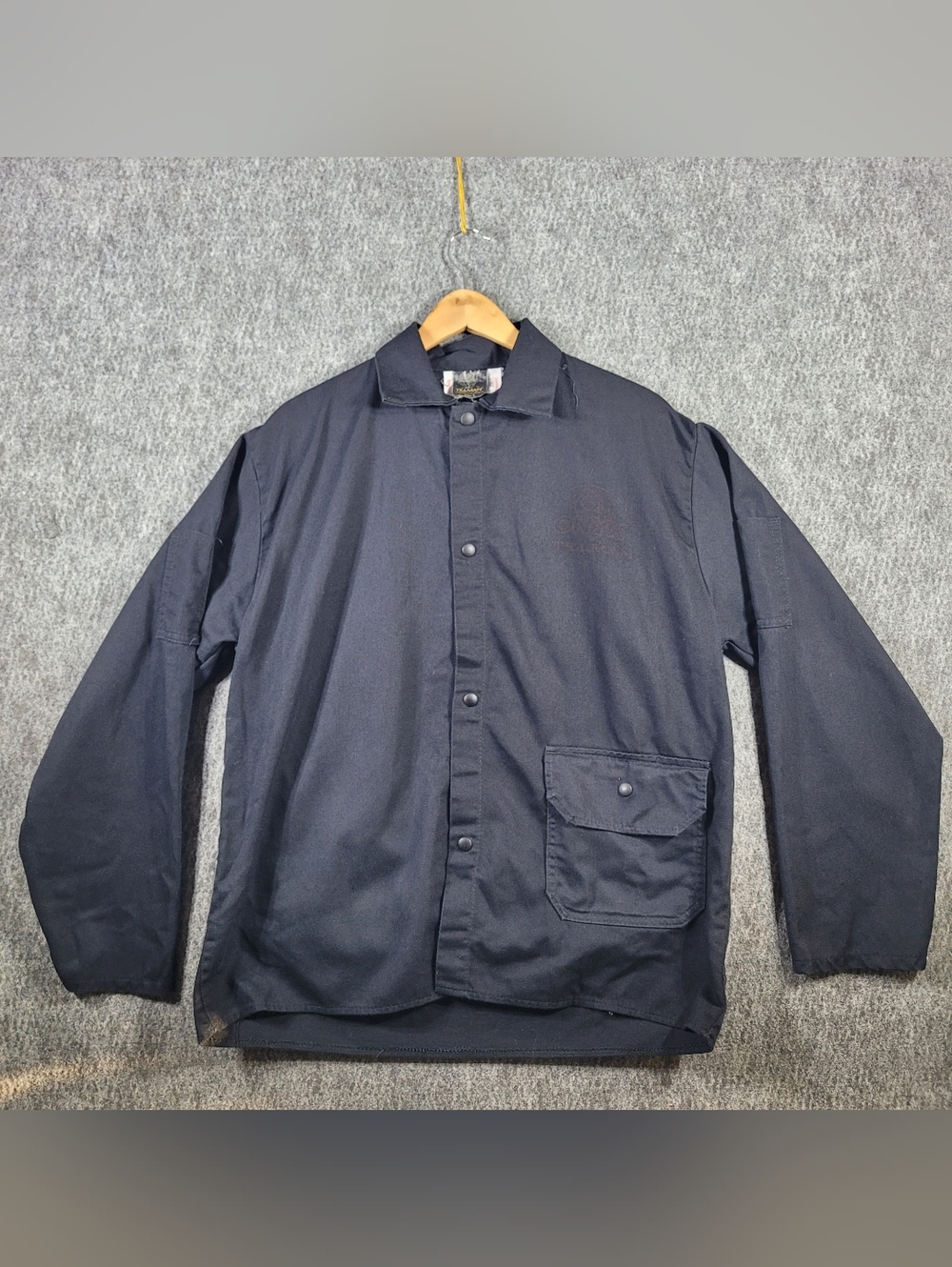 Tillman Onyx 9060 WeldingJacket Mens Large Black FRFlame Resistant Cotton